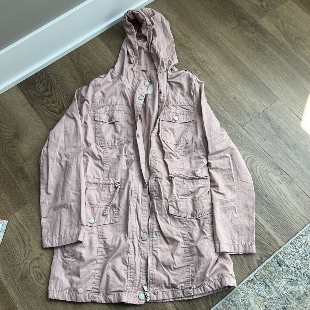 YMI Collection Jacket wmn XL Rose/Pink Full Zip lightly lined With Hood/draw str